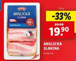 Lidl ANGLICKÁ SLANINA, 100 g nabídka