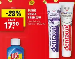 Lidl ZUBNÍ PASTA PREMIUM, 125 ml nabídka