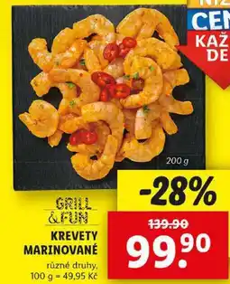 Lidl KREVETY MARINOVANÉ, 200 g nabídka