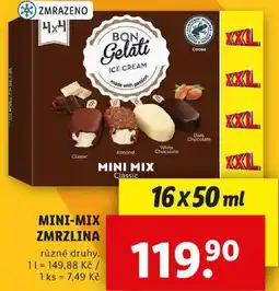 Lidl MINI-MIX ZMRZLINA, 16x 50 ml nabídka