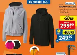 Lidl TEPLÁKOVÁ MIKINA nabídka