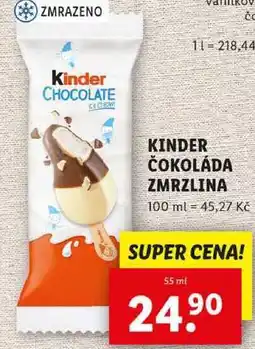 Lidl KINDER ČOKOLÁDA ZMRZLINA, 55 ml nabídka