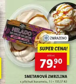 Lidl SMETANOVÁ ZMRZLINA, 600 ml nabídka