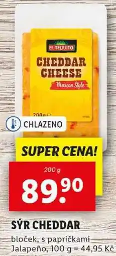Lidl SÝR CHEDDAR, 200 g nabídka