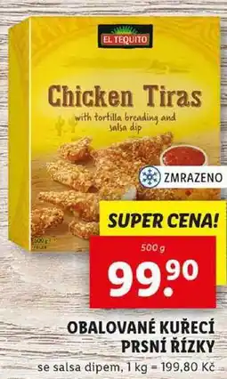 Lidl OBALOVANÉ KUŘECÍ PRSNÍ ŘÍZKY, 500 g nabídka