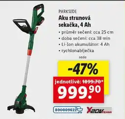 Lidl Aku strunová sekačka, 4 Ah nabídka
