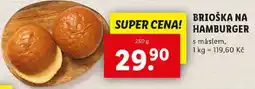 Lidl BRIOŠKA NA HAMBURGER, 250 g nabídka