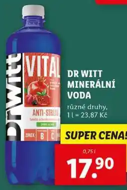 Lidl DR WITT MINERÁLNÍ VODA, 0,75 l nabídka