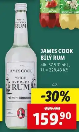Lidl JAMES COOK BÍLÝ RUM, 0,7 l nabídka