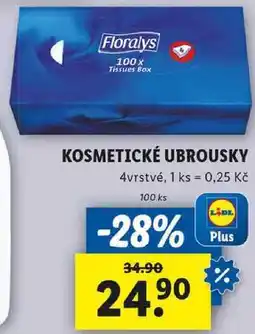 Lidl KOSMETICKÉ UBROUSKY, 100 ks nabídka