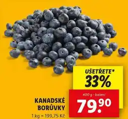 Lidl KANADSKÉ BORŮVKY, 400 g nabídka