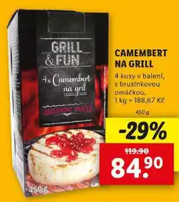 Lidl CAMEMBERT NA GRILL, 450 g nabídka