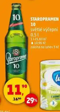 Penny Market STAROPRAMEN 10 světlé výčepní, 0,5 l nabídka