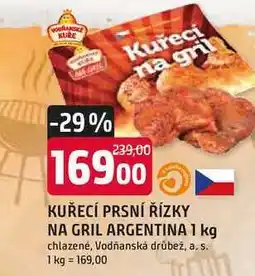 Trefa KUŘECÍ PRSNÍ ŘÍZKY NA GRIL ARGENTINA 1 kg chlazené nabídka