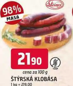Trefa ŠTÝRSKÁ KLOBÁSA 100 g nabídka