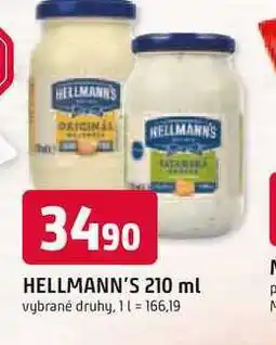 Trefa Hellmann's majonéza, tatarská omáčka 210ml, vybrané druhy nabídka