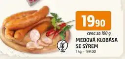 Trefa MEDOVÁ KLOBÁSA SE SÝREM 100g nabídka