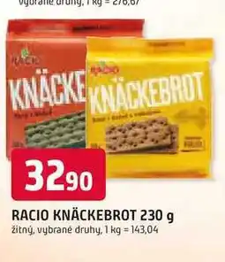 Trefa Racio Knäckebrot, vybrané druhy 230g nabídka
