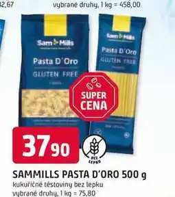 Trefa SAMMILLS PASTA D'ORO 500 g kukuřičné těstoviny bez lepku nabídka