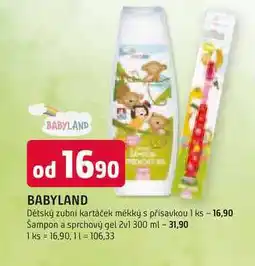 Trefa BABYLAND Dětský zubní kartáček měkký s přísavkou 1 ks nabídka