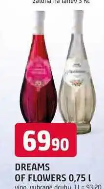 Trefa DREAMS OF FLOWERS 0,75 L vino vybrané druhy nabídka