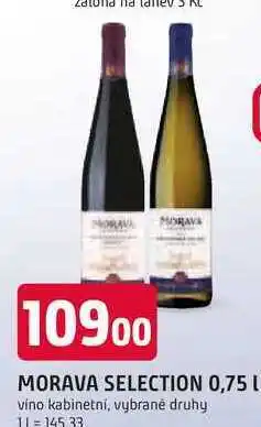 Trefa MORAVA SELECTION 0,75 vino kabinetní, vybrané druhy nabídka