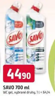 Trefa Savo WC čistič, vybrané druhy 700ml nabídka