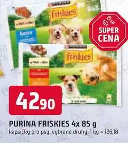 Trefa PURINA FRISKIES 4x 85 g kapsičky pro psy nabídka