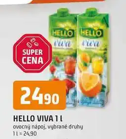 Trefa HELLO VIVA 1l ovocný nápoj nabídka