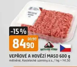 Trefa KOSTELECKÉ ZENINY VEPŘOVÉ A HOVĚZÍ MASO 600 g nabídka