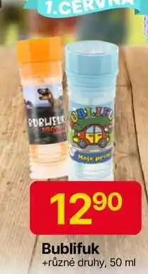 Hruška Bublifuk, různé druhy, 50 ml nabídka