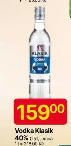 Hruška Vodka Klasik 40% 0.5 l, jemná nabídka