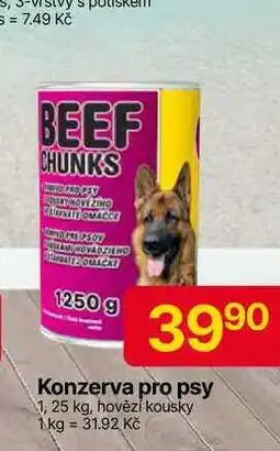 Hruška Konzerva pro psy 1,25 kg nabídka