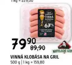 Terno Vinná klobása na gril 500g nabídka