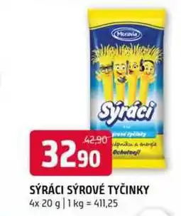 Terno Sýráci sýrové tyčinky 4x20g nabídka