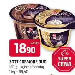 Terno Zott Cremore Duo 190g nabídka