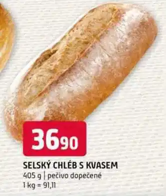 Terno Selský chléb s kvasem 405 g pečivo dopečené nabídka