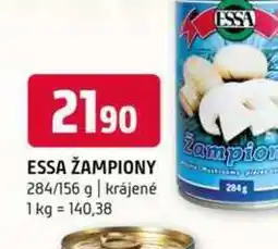 Terno Essa žampiony 284/156 g krájené nabídka