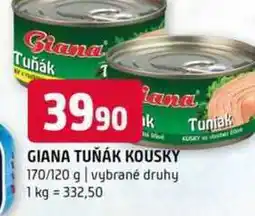 Terno Giana Tuňák kousky 170/120g, vybrané druhy nabídka