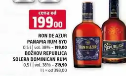 Terno Ron de azur panama rum 6yo 0,5l božkov republica solera dominican rum 0,5l nabídka