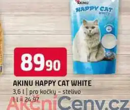 Terno Akinu happy cat ehite 3,6l pro kočky stelivo nabídka