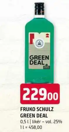 Terno Fruko schulz green deal 0,5l likér vol. 25% nabídka