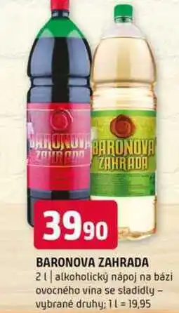 Terno Baronova zahrada 2l alkoholický nápoj na bázi ovocného vína se sladidly vybrané druhy nabídka