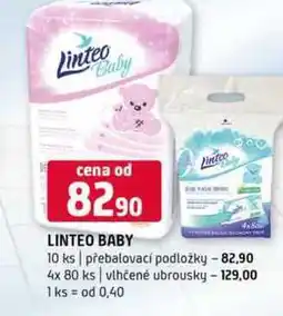 Terno Linteo baby 10 ks přebalovací podložky 4x 80 ks vlhčené ubrousky nabídka