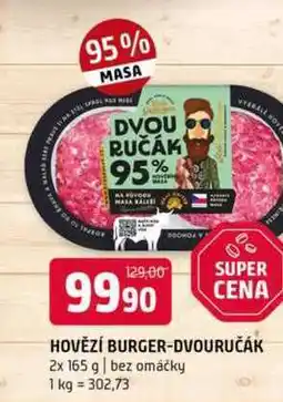 Terno Hovézí burger dvouručák 2x 165 g bez omáčky nabídka