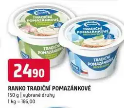 Terno Ranko tradiční pomazánkové 150 g vybrané druhy nabídka