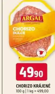 Terno Chorizo krájené 100 g nabídka