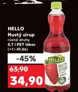 Kaufland Hello Hustý sirup nabídka