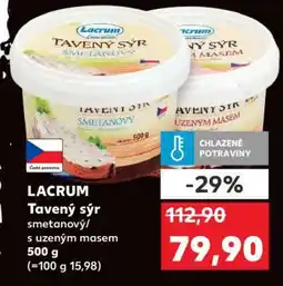 Kaufland LACRUM Tavený sýr smetanový/s uzeným masem nabídka