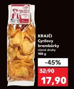 Kaufland KRAJČI Cyrilovy brambůrky nabídka